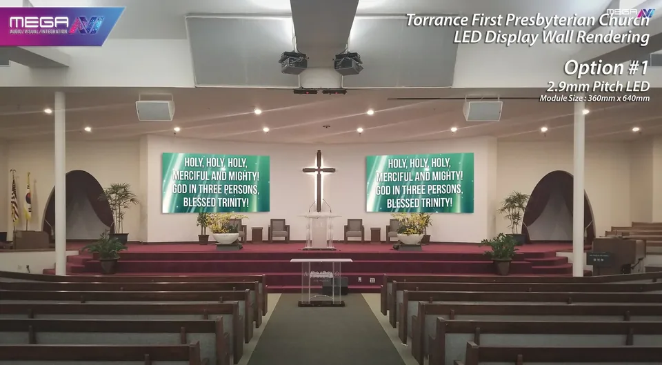 Torrance First Presbyterian Church, design visualization 2