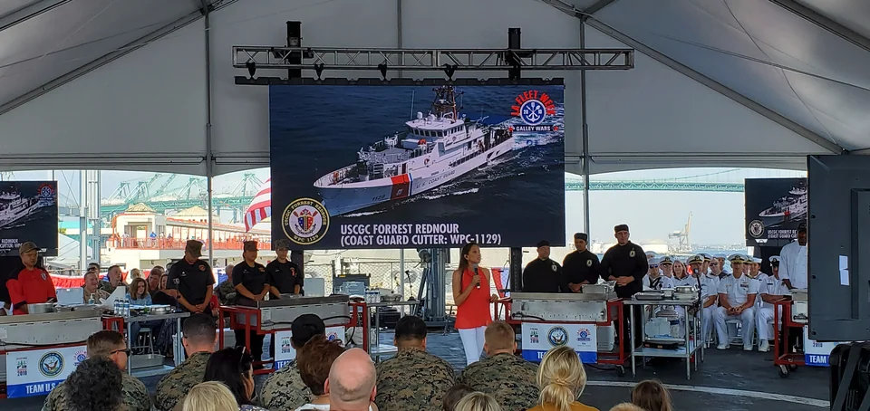Program graphics on the covered event display.