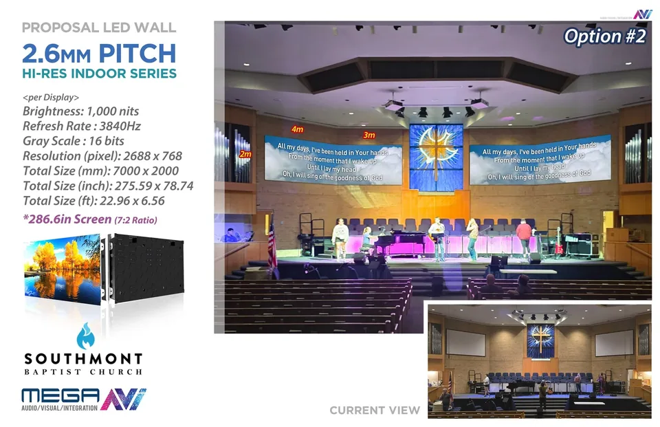 Southmont Baptist Church, design visualization 2
