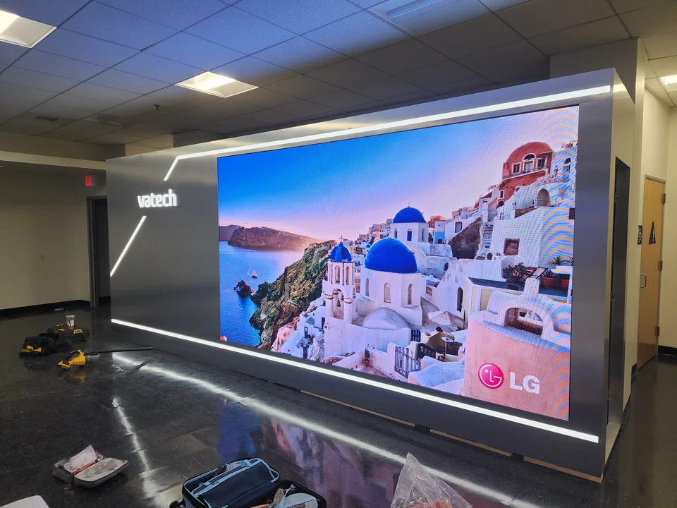 Vatech Lobby LED Display — installation